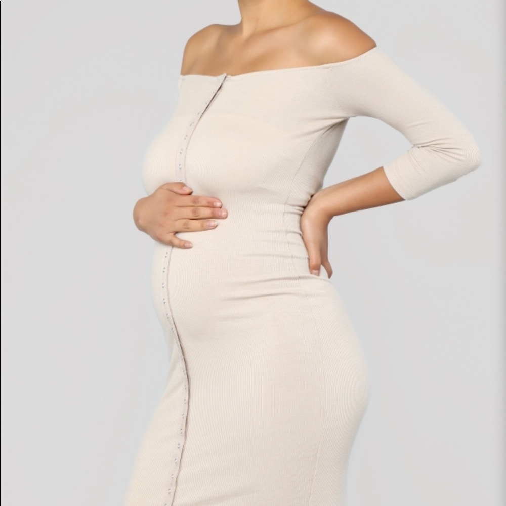 Fashion Nova Dress Nude - Picture 7 of 8
